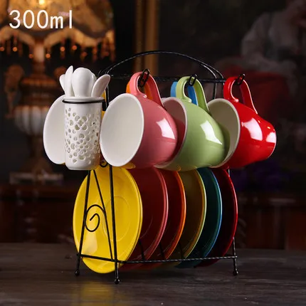 Hot Cappuccino coffee cup garland 6 piece color ceramic creative high-capacity coffee cup set send key
Hot Cappuccino coffee cup garland 6 piece color ceramic creative high-capacity coffee cup set send key