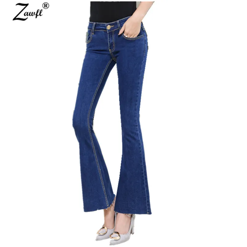 ZAWFL Free Shipping Women Boot Cut blue Jeans Female Wide Leg Pants Ladys Flares Bell-bottom Trousers
ZAWFL Free Shipping Women Boot Cut blue Jeans Female Wide Leg Pants Ladys Flares Bell-bottom Trousers