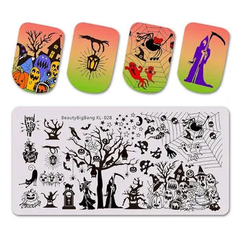 BeautyBigBang Nail Stamping Plates Funny Ghost Spider Cat Wizard Image Stainless Steel Template Nail Art Stamping Plate XL-028
BeautyBigBang Nail Stamping Plates Funny Ghost Spider Cat Wizard Image Stainless Steel Template Nail Art Stamping Plate XL-028