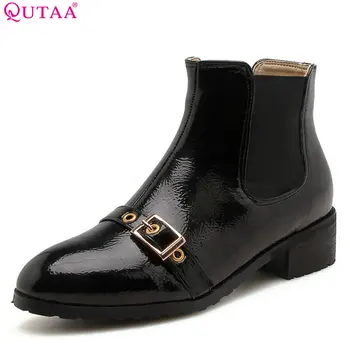 QUTAA 2019 Winter Shoes Women Ankle Boots Platform Square Heel Round Toe All Match Women Motorcycle Boots Big Size 34-43
QUTAA 2019 Winter Shoes Women Ankle Boots Platform Square Heel Round Toe All Match Women Motorcycle Boots Big Size 34-43