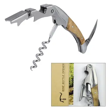 1 Pc Multifunction Wine Bottle Opener Wooden Handle Bottle Opener Corkscrew Soda Glass Cap Remover Household Bar Tool
1 Pc Multifunction Wine Bottle Opener Wooden Handle Bottle Opener Corkscrew Soda Glass Cap Remover Household Bar Tool