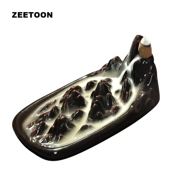 Mountains and River Sandalwood Blackflow Incense Burner Creative Home Decor Ceramic Censer Conical Incense Holder Base Ornament
Mountains and River Sandalwood Blackflow Incense Burner Creative Home Decor Ceramic Censer Conical Incense Holder Base Ornament