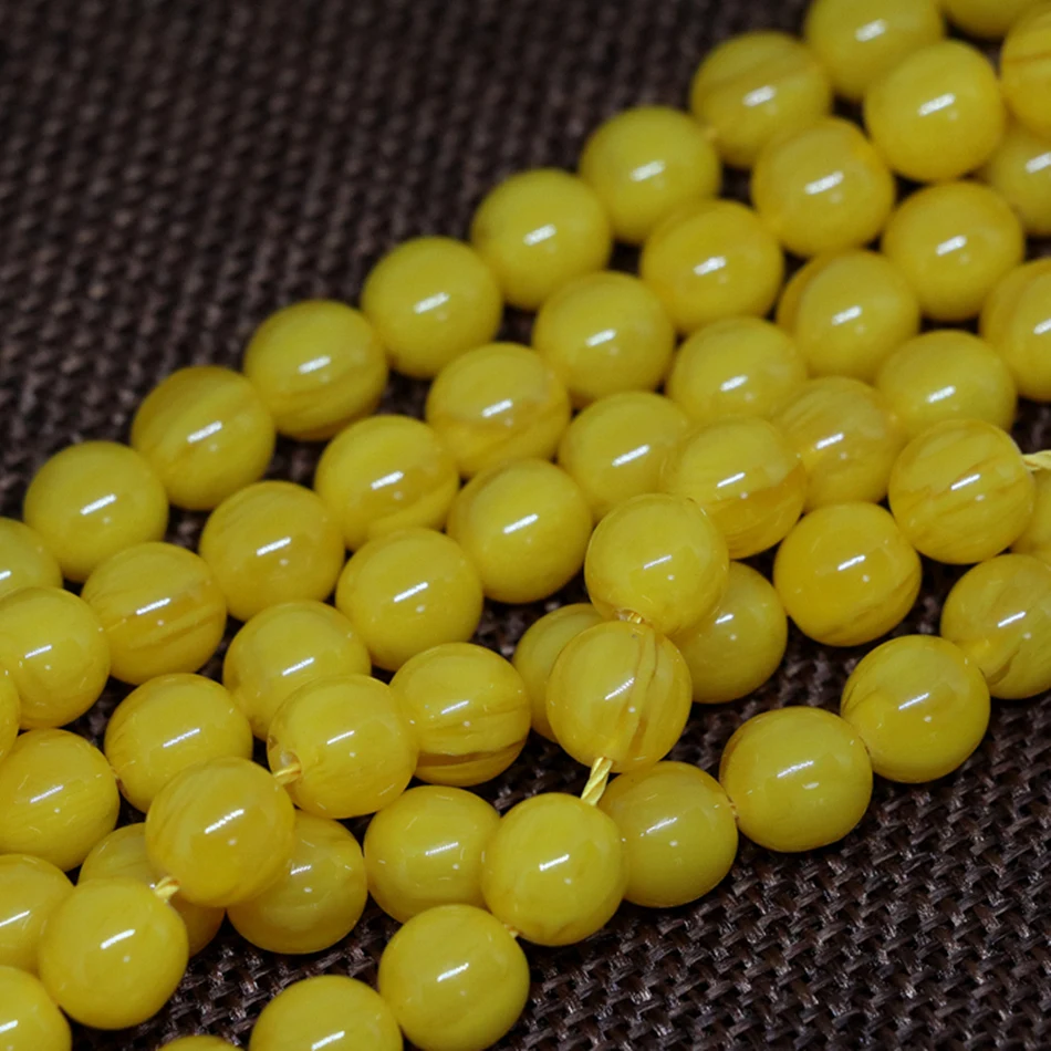 Beautiful yellow resin beeswax beeswax round 5mm 6mm 8mm 10mm spacers accessories loose beads hot sale jewelry making 15inch B36
Beautiful yellow resin beeswax beeswax round 5mm 6mm 8mm 10mm spacers accessories loose beads hot sale jewelry making 15inch B36