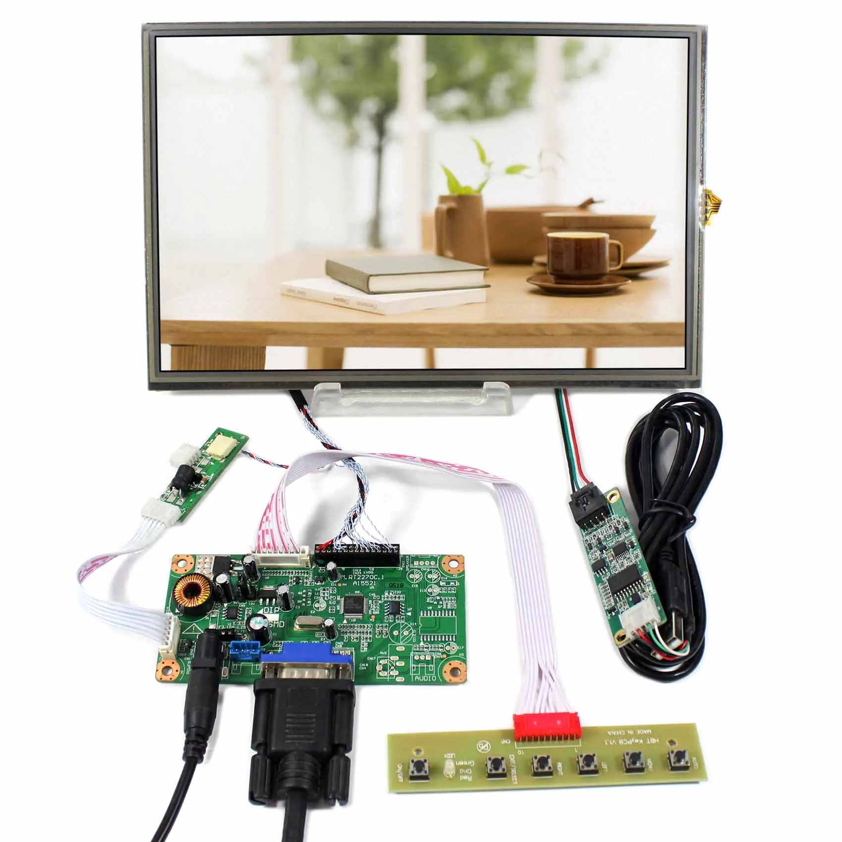 VGA LCD плата контроллера с 10,1-дюймовым 1920X1200 B101UAN02.1 резистивная сенсорная панель
VGA LCD плата контроллера с 10,1-дюймовым 1920X1200 B101UAN02.1 резистивная сенсорная панель