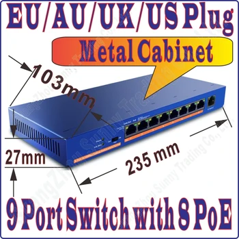 FreeShip 9 port 8 poe switch IEEE802.3af at PoE suit for all kind of poe camera or AP wholesale Network Switches Plug&Play
FreeShip 9 port 8 poe switch IEEE802.3af at PoE suit for all kind of poe camera or AP wholesale Network Switches Plug&Play