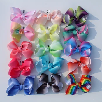 120ps new arrival 16Pcs Little Girls 5'' Grosgrain Ribbon Hair Bows Boutique Rainbows Bows With Alligator Clips Accessories
120ps new arrival 16Pcs Little Girls 5'' Grosgrain Ribbon Hair Bows Boutique Rainbows Bows With Alligator Clips Accessories