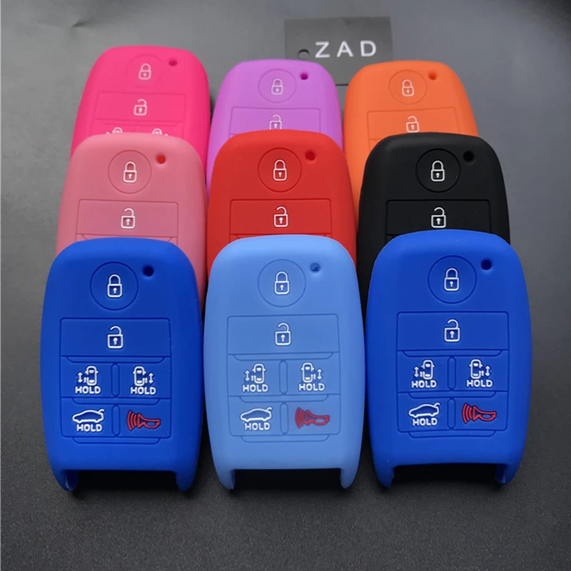 ZAD 6 buttons silicone rubber car key fob skin cover case for KIA grand carnival Sorento 2016 Sedona smart remote key
ZAD 6 buttons silicone rubber car key fob skin cover case for KIA grand carnival Sorento 2016 Sedona smart remote key