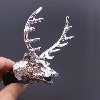 Wine Pourer and Stopper Wine Aerators Zinc Alloy Deer Head Wine Pourer Stag Head Bottle Stopper W7371
Wine Pourer and Stopper Wine Aerators Zinc Alloy Deer Head Wine Pourer Stag Head Bottle Stopper W7371