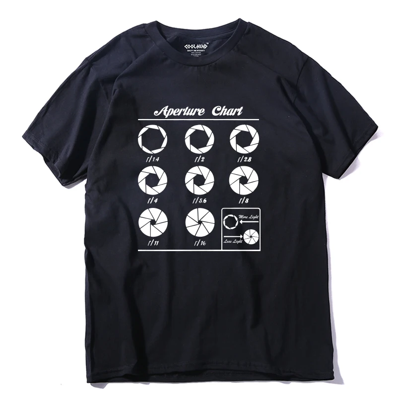 COOLMIND QI0254A 100% cotton Aperture Chart print men T shirt casual short sleeve men tshirt o-neck summer men t-shirt tee shirt
COOLMIND QI0254A 100% cotton Aperture Chart print men T shirt casual short sleeve men tshirt o-neck summer men t-shirt tee shirt