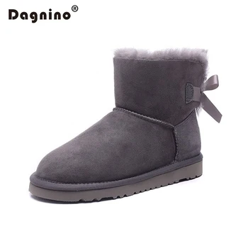 New Women Winter Snow Boots Warm Sheepskin Wool Boots Australia One Bowknot High Quality Shearling Natural Fur Ankle Shoes Short
New Women Winter Snow Boots Warm Sheepskin Wool Boots Australia One Bowknot High Quality Shearling Natural Fur Ankle Shoes Short