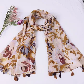 2018 Newest Ombre Flower Print Tassel Cotton Scarf Shawl Floral Print Tassel Muslim Wrap Hijab Muffler 10pcs/LOT
2018 Newest Ombre Flower Print Tassel Cotton Scarf Shawl Floral Print Tassel Muslim Wrap Hijab Muffler 10pcs/LOT