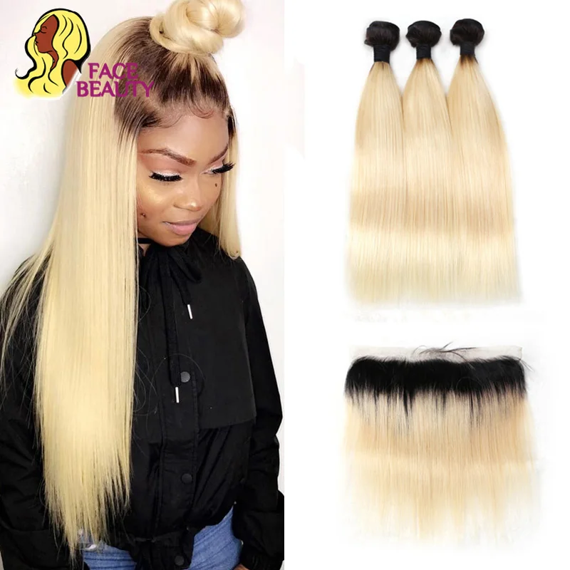 Facebeauty 1B 613 Honey Ombre Blonde Remy Weft Brazilian Straight Human Hair 2/3/4 Bundles with 13x4 Lace Frontal Closure Hair
Facebeauty 1B 613 Honey Ombre Blonde Remy Weft Brazilian Straight Human Hair 2/3/4 Bundles with 13x4 Lace Frontal Closure Hair