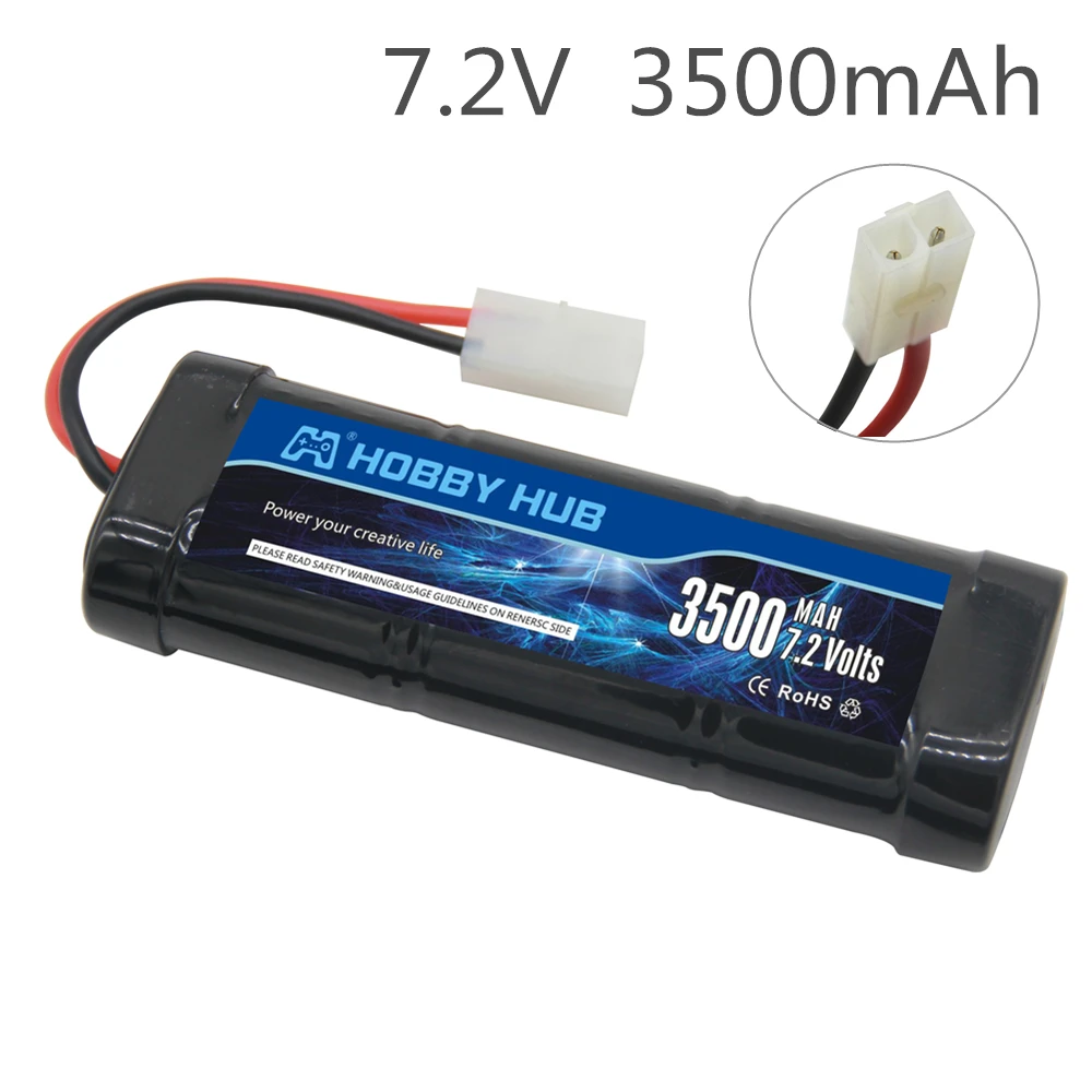 

SC*6 Cells 7.2V 3500mAh 15c can Rechargeable Ni-MH Battery Pack with 2P Tamiya Plug for RC Remote control toys RC Cars Battery