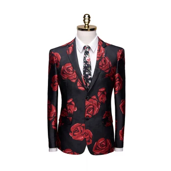 New Men Black Suit Jackets Slim Design Wedding Banquet Men Flower Jacket High Quality Casual Suit Men
New Men Black Suit Jackets Slim Design Wedding Banquet Men Flower Jacket High Quality Casual Suit Men