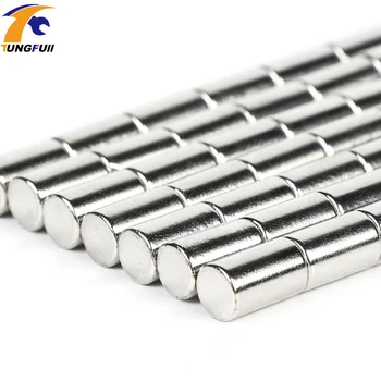 Tungfull 50pcs N52 Strong Neodymium Magnets Discs Cylinder Rare Earth D6x10mm