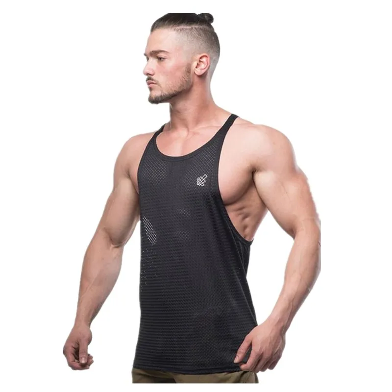 Men Summer New Fashion Casual Brand Vest Polyester fabric Mesh Quick drying Breathable Men Gyms Fitness Bodybuilding Tank Tops
Men Summer New Fashion Casual Brand Vest Polyester fabric Mesh Quick drying Breathable Men Gyms Fitness Bodybuilding Tank Tops