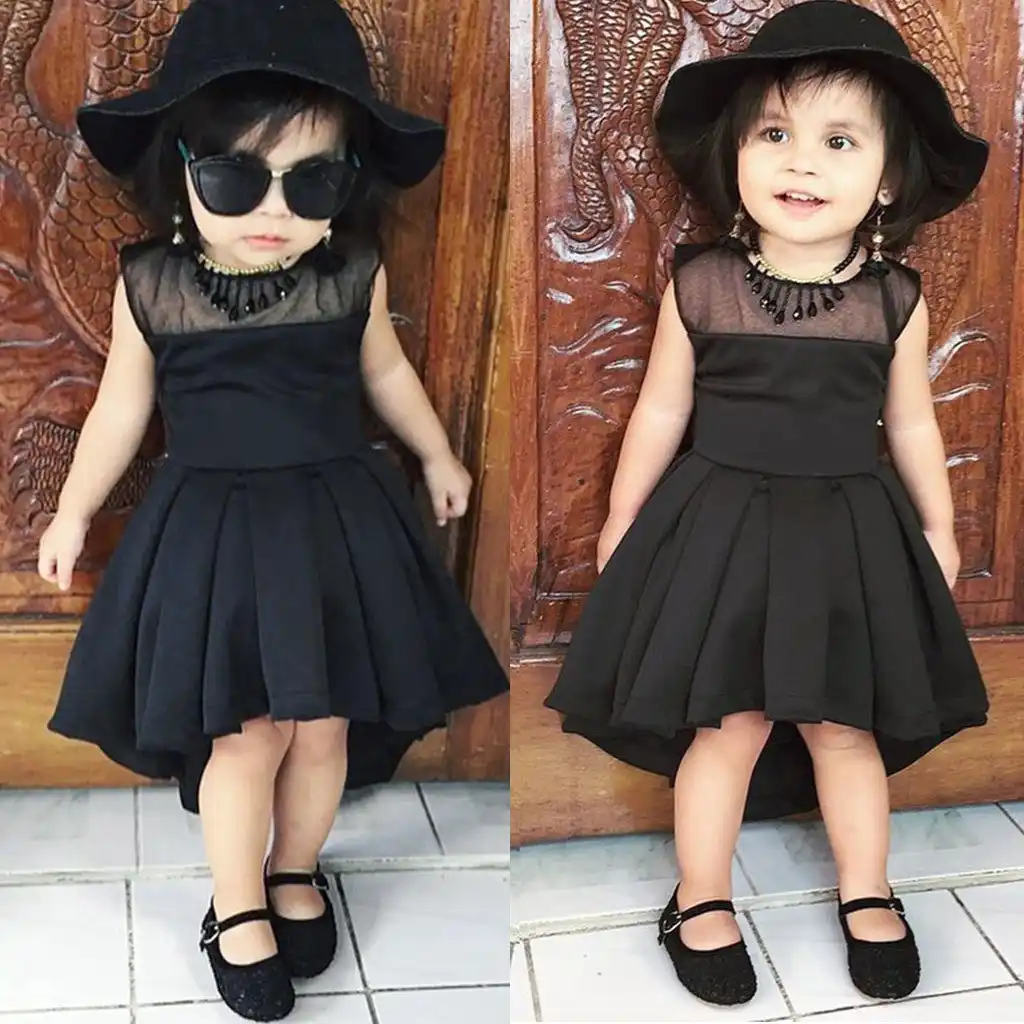 girls black sundress