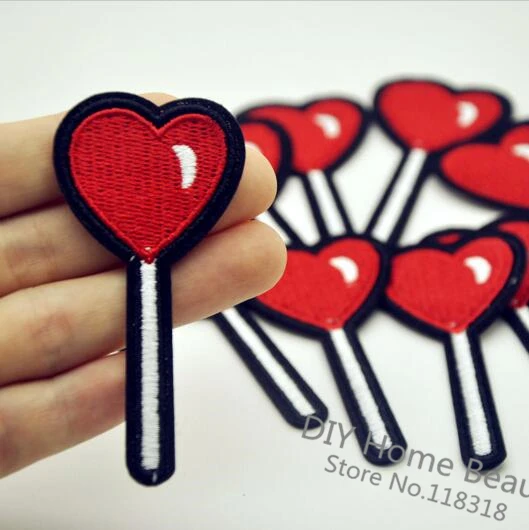 3 PCS Love lollipop Clothes Embroidered Iron on Patches for Clothing DIY Stripes Motif Appliques parches bordados 7*3.5 CM @I4
3 PCS Love lollipop Clothes Embroidered Iron on Patches for Clothing DIY Stripes Motif Appliques parches bordados 7*3.5 CM @I4