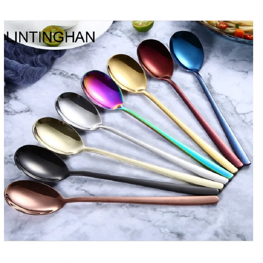 4 Pack stainless steel fruit fork long handle hot spoons coffee stirring spoon creative titanium fork gift tableware
4 Pack stainless steel fruit fork long handle hot spoons coffee stirring spoon creative titanium fork gift tableware