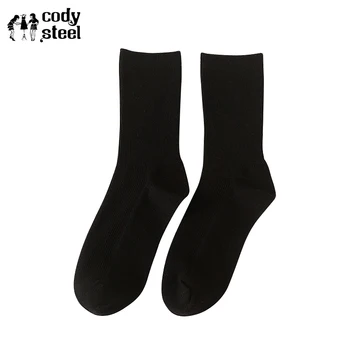 

Cody Steel Pile Heap Socks Women Casual Comfortable Female Socks Cotton Breathable Solid Color Girls Tube Socks 3pairs/lot