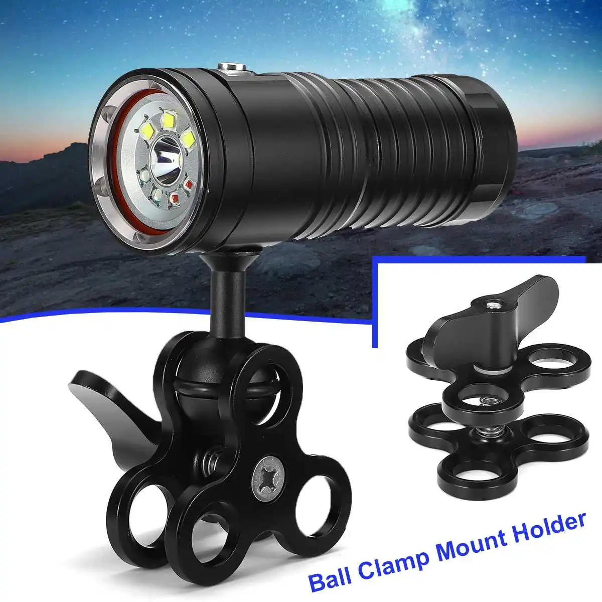 Butterfly Clamp Mount 3 Hole Underwater Light Holder For GoPro Diving Camera Arm Connected Accessories 360 Degree Clip Adapter
Butterfly Clamp Mount 3 Hole Underwater Light Holder For GoPro Diving Camera Arm Connected Accessories 360 Degree Clip Adapter