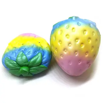 Cute Soft Rainbow Strawberry Toy Slow Rising for Children Adults Relieves Stress Anxiety Sample Model
Cute Soft Rainbow Strawberry Toy Slow Rising for Children Adults Relieves Stress Anxiety Sample Model