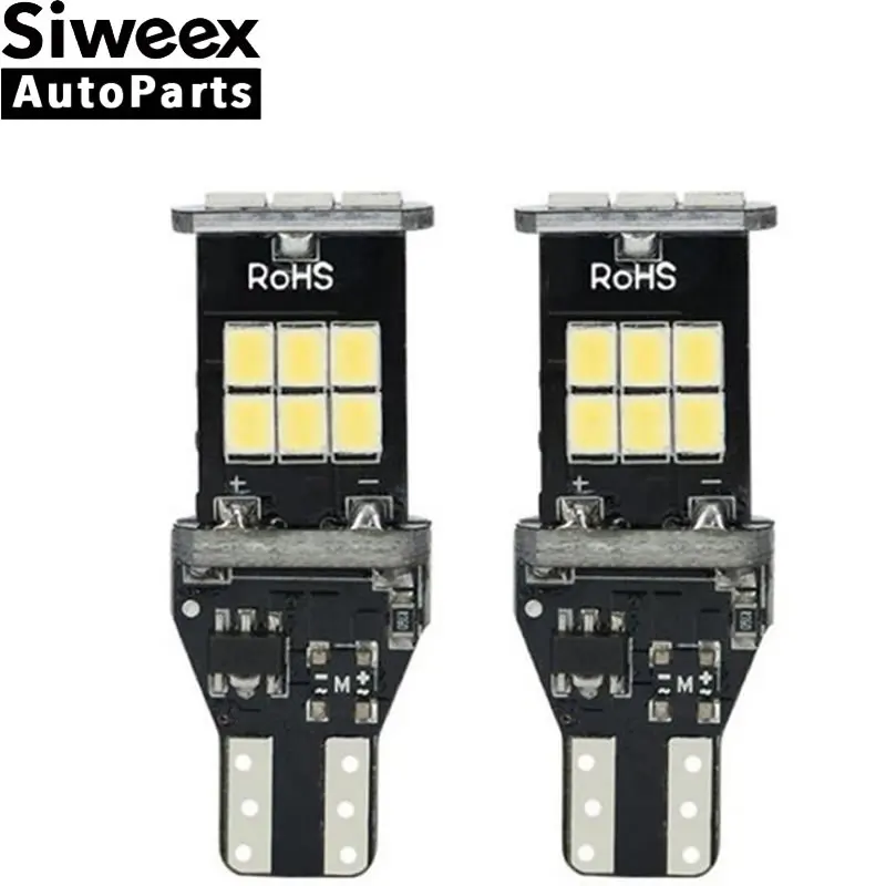 T15 Led Light W16W Car Backup Light CANBUS Error Free 15SMD 3030 White LED Lamp Tail Bulbs Reverse Light 12V Car Light Source
T15 Led Light W16W Car Backup Light CANBUS Error Free 15SMD 3030 White LED Lamp Tail Bulbs Reverse Light 12V Car Light Source