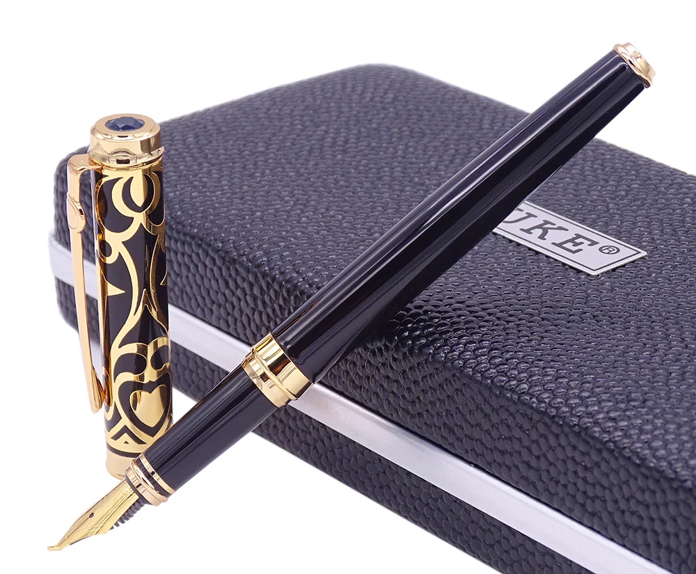Duke Fountain Pen Calligraphy Bent Nib Sapphire Ruby, Two Style Optional Noble Gift Pen & Box for Art Painting Office School
Duke Fountain Pen Calligraphy Bent Nib Sapphire Ruby, Two Style Optional Noble Gift Pen & Box for Art Painting Office School