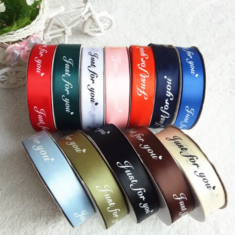 5M Just For You Printed Polyester Ribbon for Wedding Christmas Party Decorations DIY Bow Craft Ribbons Card Gifts Wrapping 25MM
5M Just For You Printed Polyester Ribbon for Wedding Christmas Party Decorations DIY Bow Craft Ribbons Card Gifts Wrapping 25MM