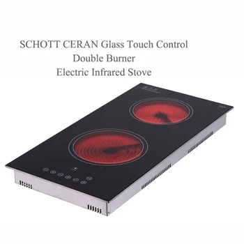 Vertical Electric heating furnace with SCHOTT CERAN Glass Touch Control Double Burner Electric Infrared Stove
Vertical Electric heating furnace with SCHOTT CERAN Glass Touch Control Double Burner Electric Infrared Stove