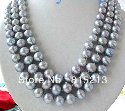 FREE SHIPPING>>>@@ > N942 3Strands Gray Rainbow Freshwater Pearl Necklace Shell Clasp
FREE SHIPPING>>>@@ > N942 3Strands Gray Rainbow Freshwater Pearl Necklace Shell Clasp