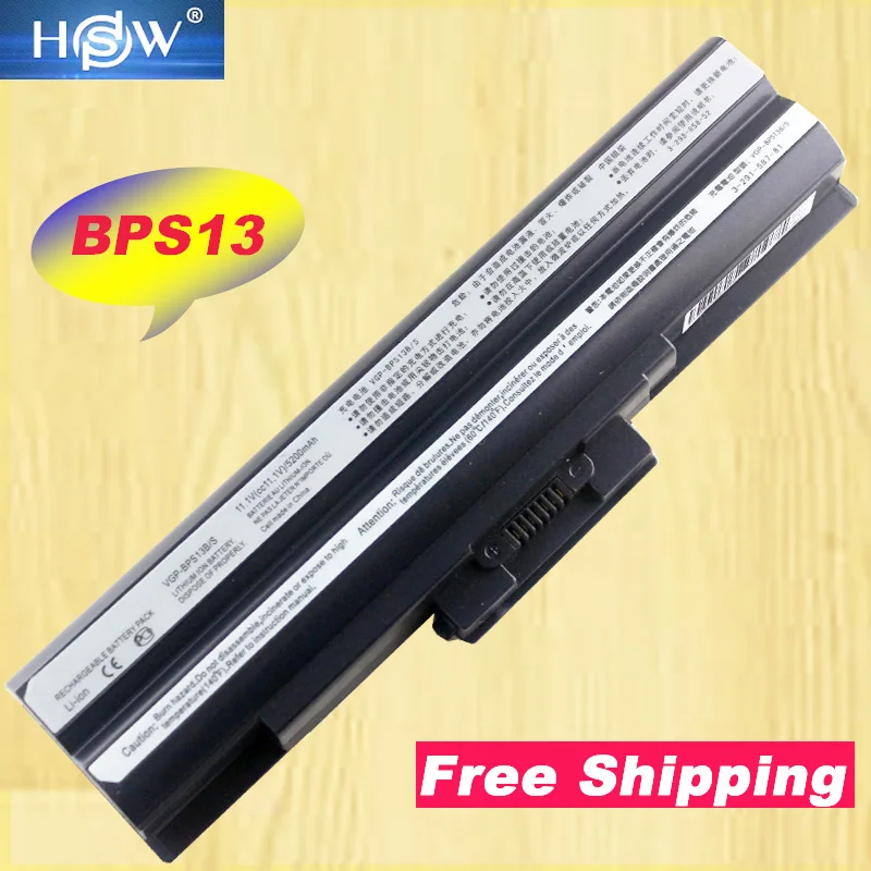 

Laptop battery For SONY for Vaio BPS13/B VGP BPS13/Q VGP-BPS13B/B BPS21B/B BPS21 GN-AW VGN-CS VGN-FW VGN-NS VGN-NW