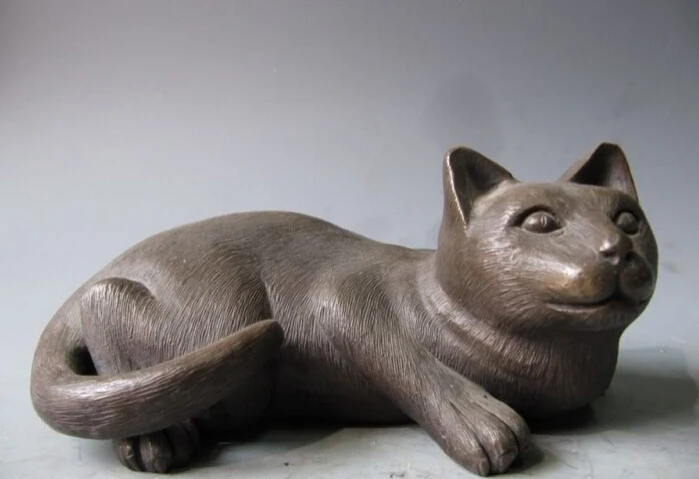 Collectible bronze S2448 China Pure Royal Palace Bronze Copper Feng Shui lovely Cat Feline Figurine
Collectible bronze S2448 China Pure Royal Palace Bronze Copper Feng Shui lovely Cat Feline Figurine