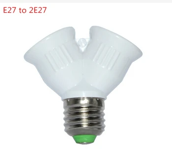 Fireproof E27 to 2 E27 Lamp Holder Converter Socket Led Light Bulb Base type E27 to 2E27 Splitter Adapter For Led Lamp
Fireproof E27 to 2 E27 Lamp Holder Converter Socket Led Light Bulb Base type E27 to 2E27 Splitter Adapter For Led Lamp