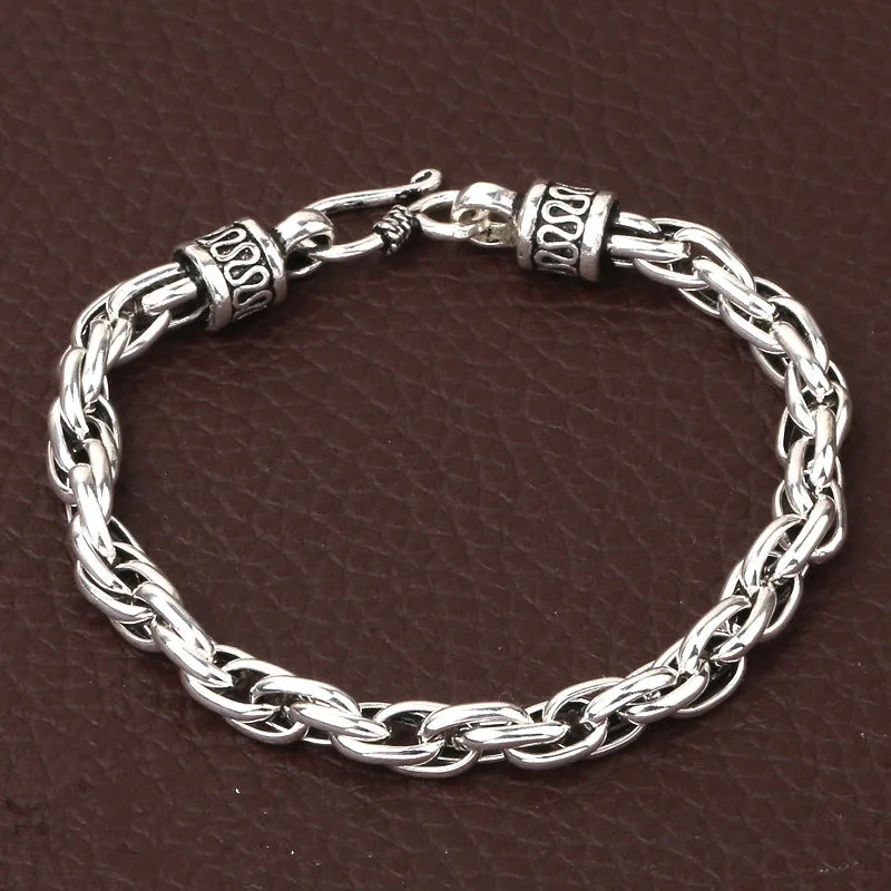 Simple Link Chain Solid Silver 925 Bracelet Men 100% Pure 925 Sterling Silver 925 Oxidation Treatment Brief Style Mens Jewelry
Simple Link Chain Solid Silver 925 Bracelet Men 100% Pure 925 Sterling Silver 925 Oxidation Treatment Brief Style Mens Jewelry