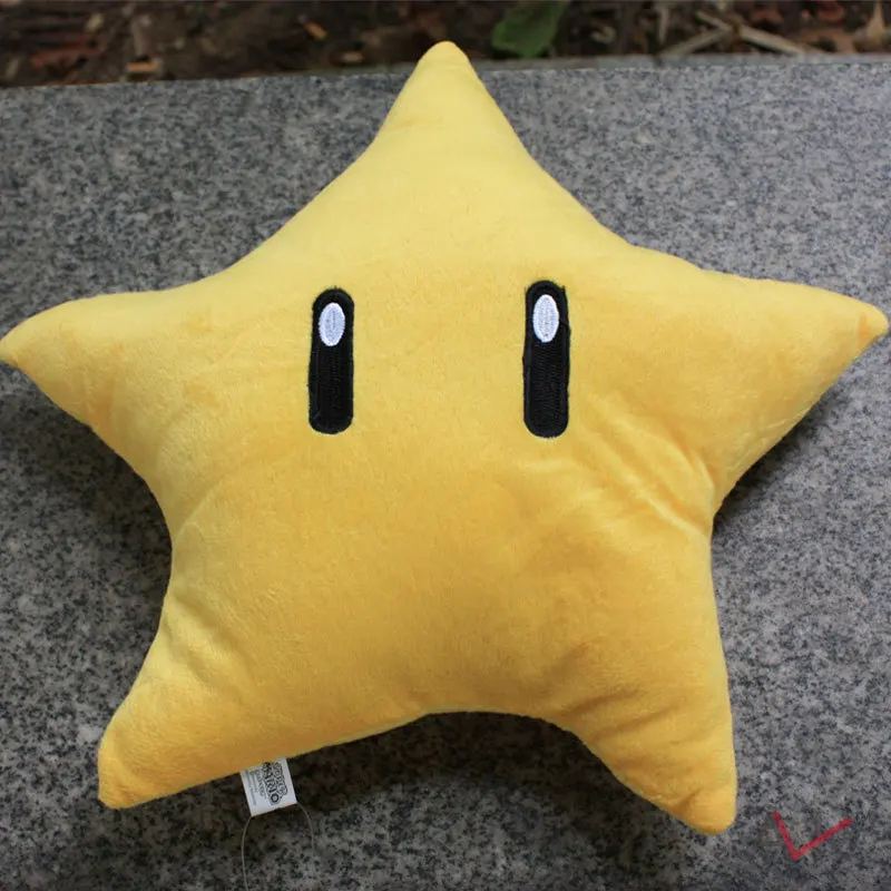Sale hot Super Mario plush toys Soft kawaii Stuffed Plush Animals Yellow Stars Cushion For Kids Birthday Gift 30cm
Sale hot Super Mario plush toys Soft kawaii Stuffed Plush Animals Yellow Stars Cushion For Kids Birthday Gift 30cm