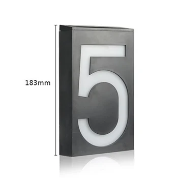 Solar Power 6 LED Light Sign House Hotel Door Address Plaque Number Digits Plate MDJ998
Solar Power 6 LED Light Sign House Hotel Door Address Plaque Number Digits Plate MDJ998