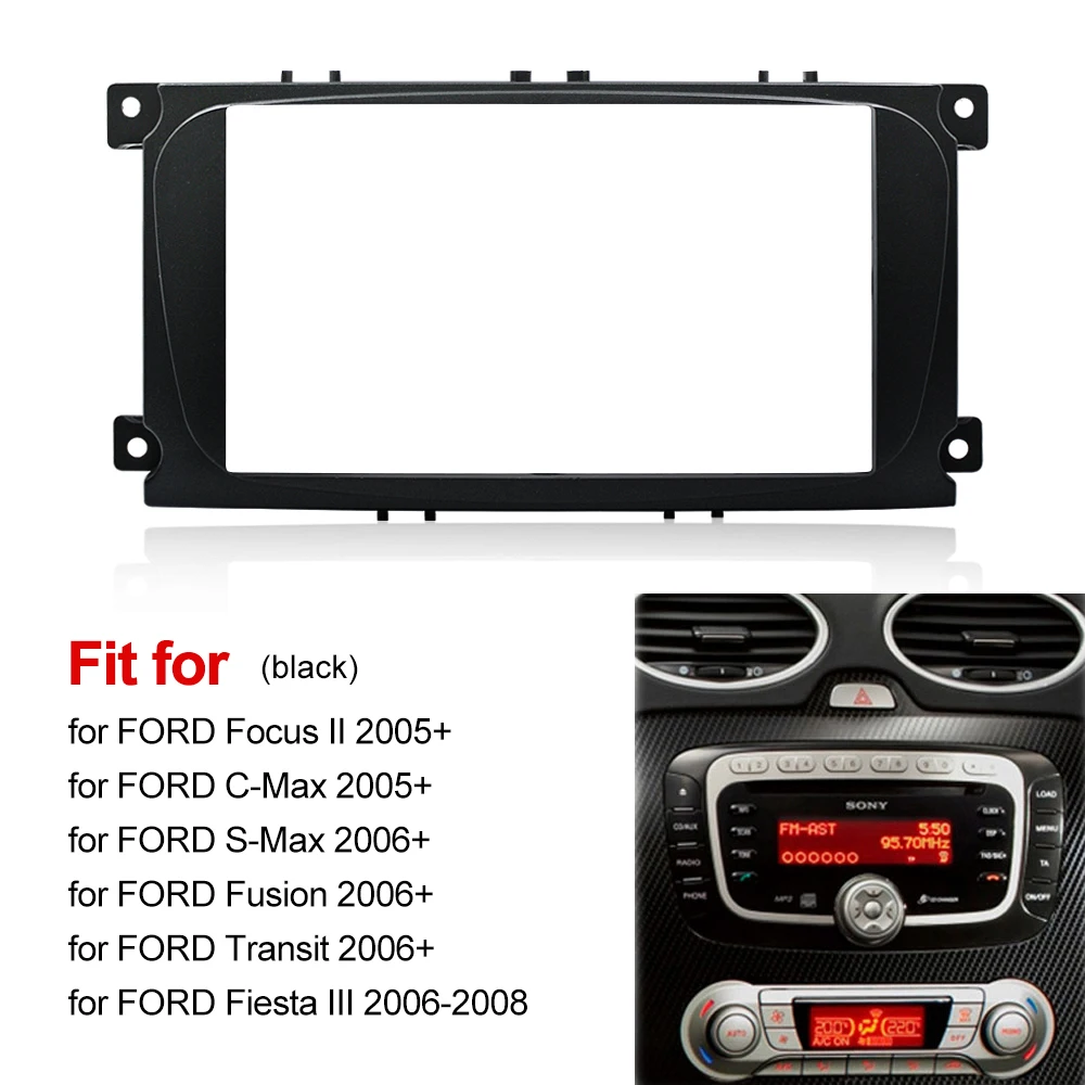 2din car radio frame For Ford Focus II C-Max S-Max Fusion Stereo Panel Dash Mount Double Din Fascia Install Kit Refit Frame size
2din car radio frame For Ford Focus II C-Max S-Max Fusion Stereo Panel Dash Mount Double Din Fascia Install Kit Refit Frame size