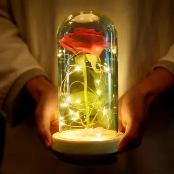 terrarium roses glass plant flowers Beauty and the Beast Red enchanted Rose flower lamp Dome rose flower indoor decoration Gifts
terrarium roses glass plant flowers Beauty and the Beast Red enchanted Rose flower lamp Dome rose flower indoor decoration Gifts