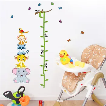 Cartoon Animals Growth Chart Wall Stickers For Kids Nursery Room Decals Elephant Height Measure Livi
Cartoon Animals Growth Chart Wall Stickers For Kids Nursery Room Decals Elephant Height Measure Livi