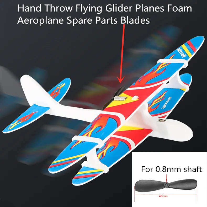 46*0.8mm 4.6cm Props Propeller Rotor Blade Fan for Hand Throw Flying Glider Planes Foam Aeroplane Fillers Spare Parts
46*0.8mm 4.6cm Props Propeller Rotor Blade Fan for Hand Throw Flying Glider Planes Foam Aeroplane Fillers Spare Parts