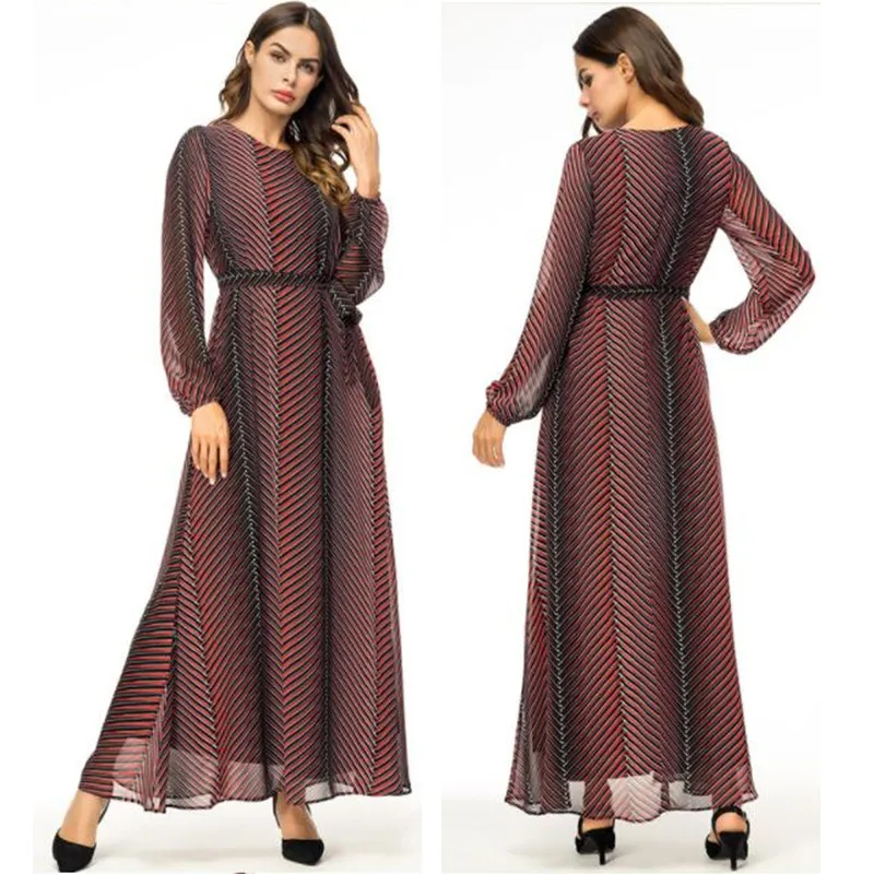 Abaya Vestidos 2019 Chiffon Striped Turkey Arabic Muslim Hijab Dress Qatar UAE Dubai Abayas For Women Turkish Islamic Clothing
Abaya Vestidos 2019 Chiffon Striped Turkey Arabic Muslim Hijab Dress Qatar UAE Dubai Abayas For Women Turkish Islamic Clothing
