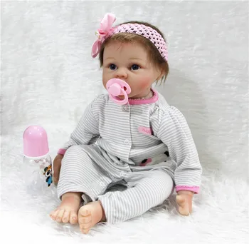 Silicone reborn dolls for sale 22" soft cloth body newborn babies realistic looking children fashion dolls toys gift boneca
Silicone reborn dolls for sale 22" soft cloth body newborn babies realistic looking children fashion dolls toys gift boneca