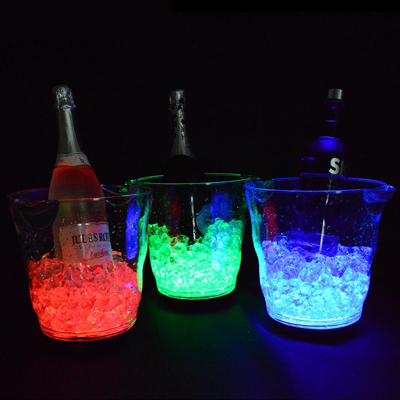 4.9L LED Ice Bucket rechargeable Luminous Champagne Beer Wine Cooler Drink Bottle glass Holder Ice Tub bar disco party decor
4.9L LED Ice Bucket rechargeable Luminous Champagne Beer Wine Cooler Drink Bottle glass Holder Ice Tub bar disco party decor