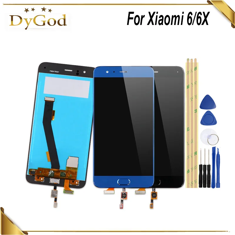 DyGod For Xiaomi Mi6 LCD Display and Touch Screen Digitizer Assembly Replacement With Tools For Xiaomi Mi 6X A2 Mobile+tools
DyGod For Xiaomi Mi6 LCD Display and Touch Screen Digitizer Assembly Replacement With Tools For Xiaomi Mi 6X A2 Mobile+tools