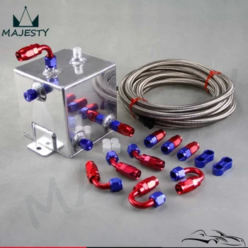 Silver 2L Aluminium AN6 Fuel Surge Tank 2 Litre Swirl Port +5M hose +AN6 Fittings kit
Silver 2L Aluminium AN6 Fuel Surge Tank 2 Litre Swirl Port +5M hose +AN6 Fittings kit