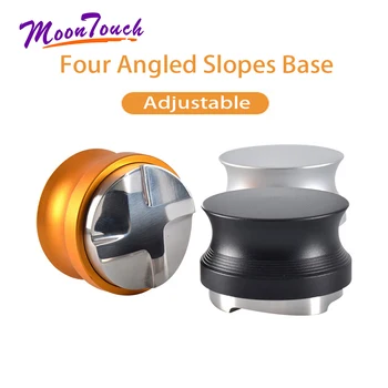 58mm 304 Stainless Steel Coffee Tamper Four Angled Slopes Base Adjustable Coffee Hammer Aluminum Handle Espresso Maker
58mm 304 Stainless Steel Coffee Tamper Four Angled Slopes Base Adjustable Coffee Hammer Aluminum Handle Espresso Maker