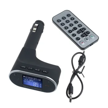 Car Kit Charger FM Transmitter Bluetooth hands-free Car Music Player LCD display MP3 Player Support USB/SD card A2DP function
Car Kit Charger FM Transmitter Bluetooth hands-free Car Music Player LCD display MP3 Player Support USB/SD card A2DP function