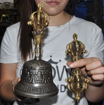 christmas 9"Tibet Temple Bronze gilt Buddha Dorje Phurpa Pestle Vajra Bell Zhong FaQi Set New Year
christmas 9"Tibet Temple Bronze gilt Buddha Dorje Phurpa Pestle Vajra Bell Zhong FaQi Set New Year