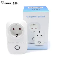 Sonoff S20 EU UK US Plug Wifi Power Socket Switch Wireless APP Remote Socket Outlet Timing Switch for Smart Home Work with Alexa image
